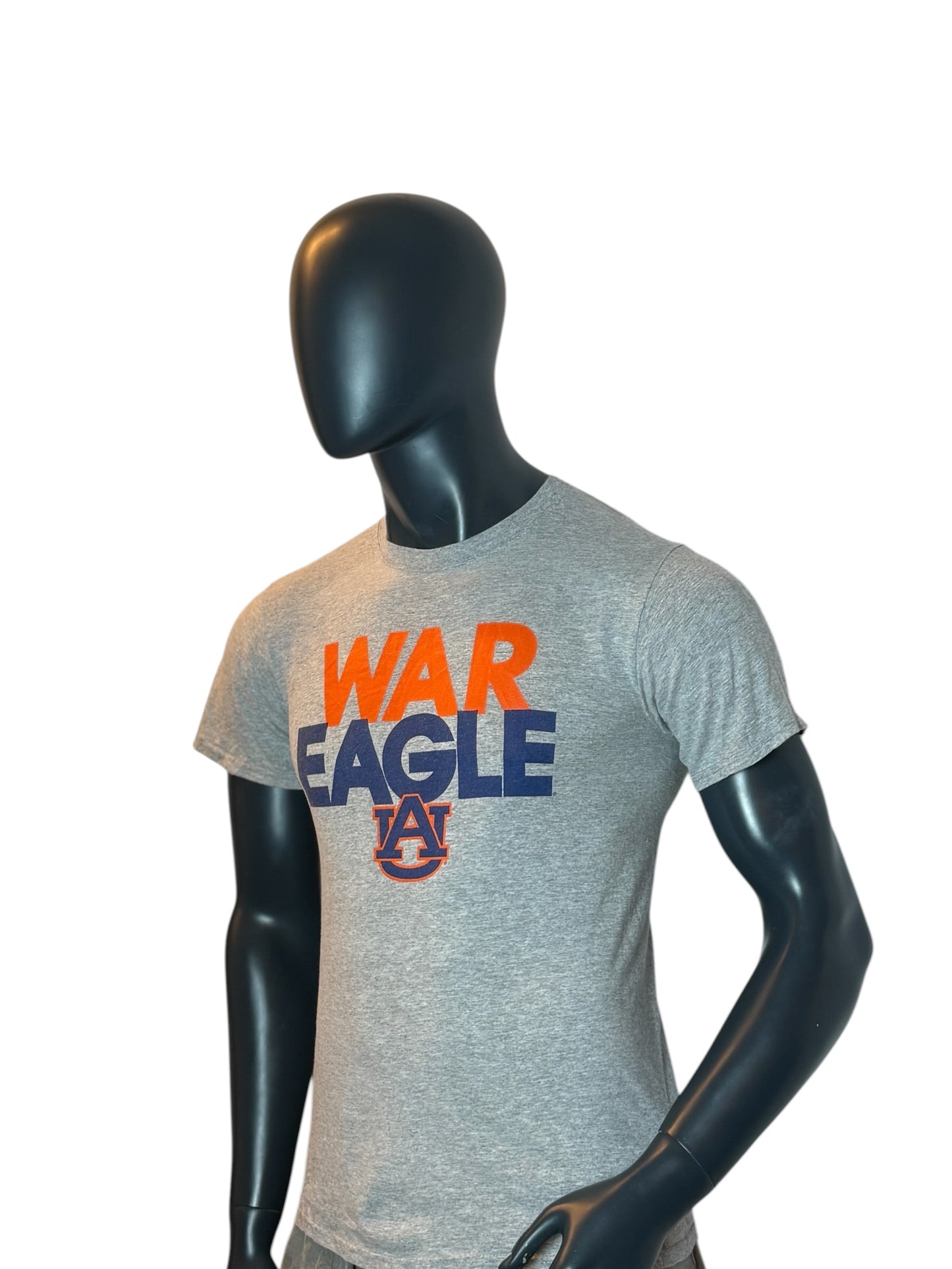 Tigers War Eagle T Shirt Grey College Football Graphic Tee Russell Athletic Size S