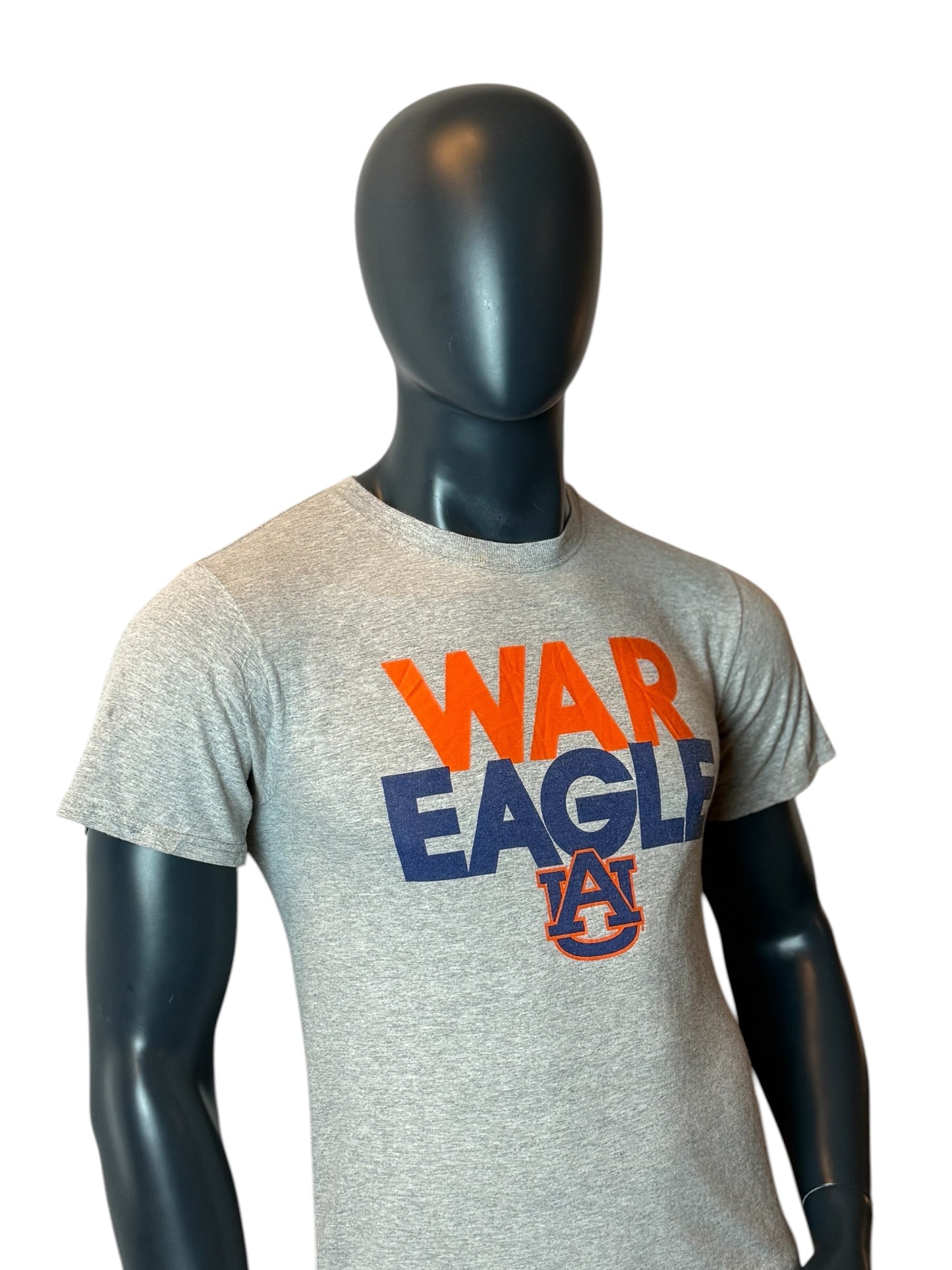 Tigers War Eagle T Shirt Grey College Football Graphic Tee Russell Athletic Size S