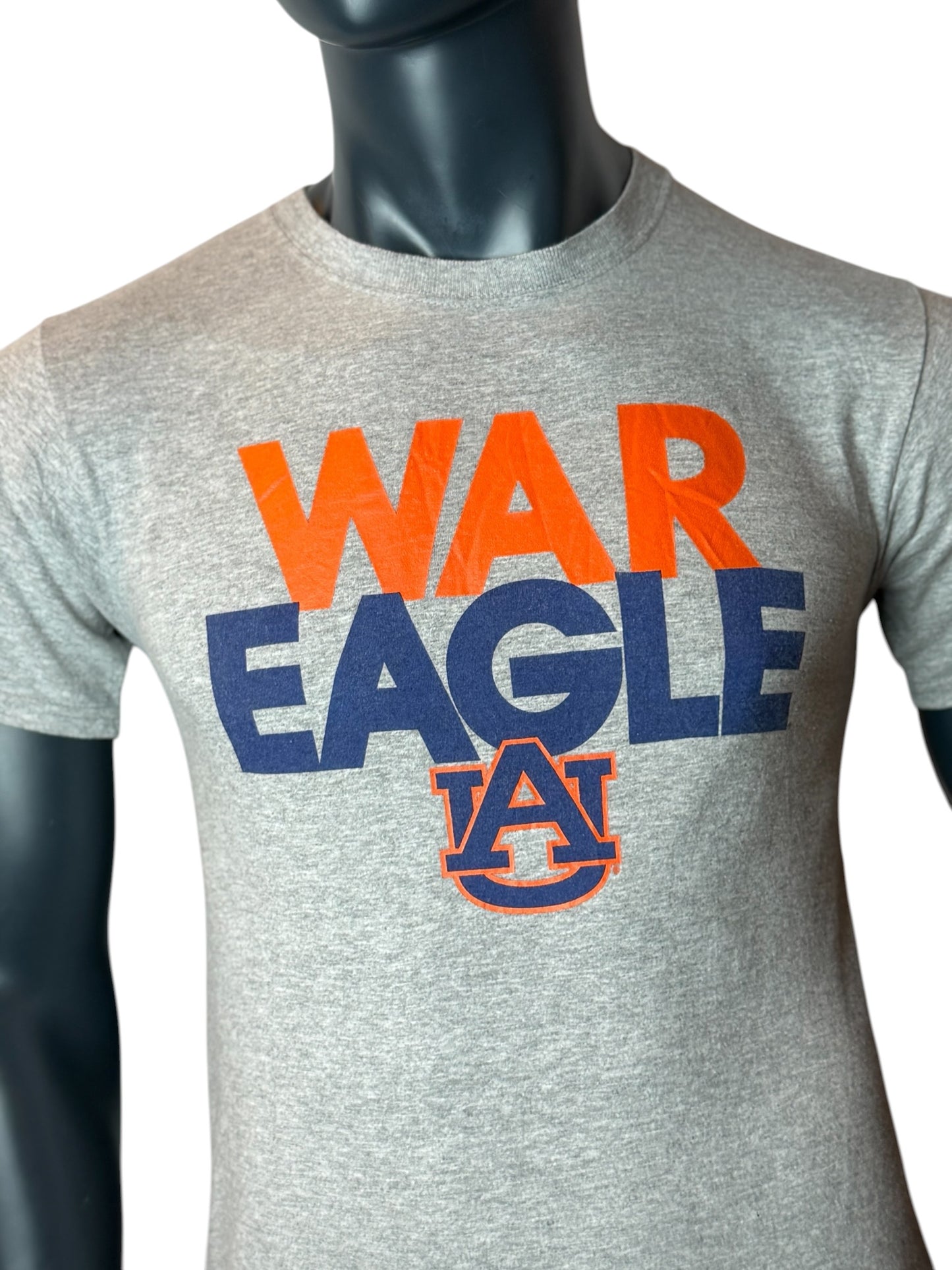 Tigers War Eagle T Shirt Grey College Football Graphic Tee Russell Athletic Size S