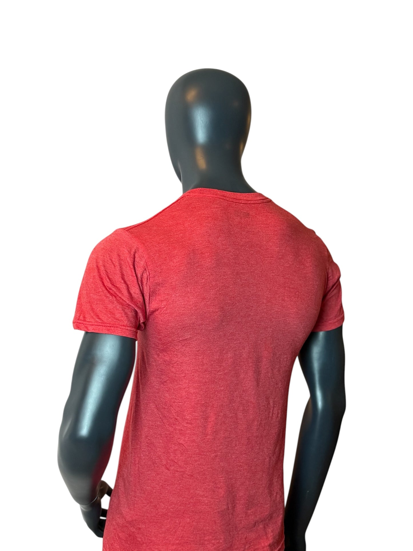 Marvel Spider Logo T Shirt Red Graphic Print Retro Vintage Look Size S/M