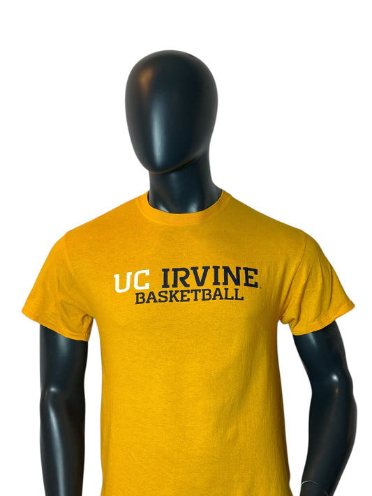 UC Irvine Basketball T Shirt Yellow College Sports Retro Vintage Look