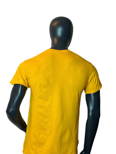 T-shirt de basket-ball UC Irvine jaune, look vintage rétro, taille M