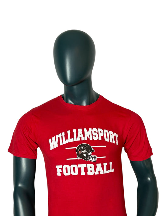 Vintage Williamsport Football T-Shirt Red College Style