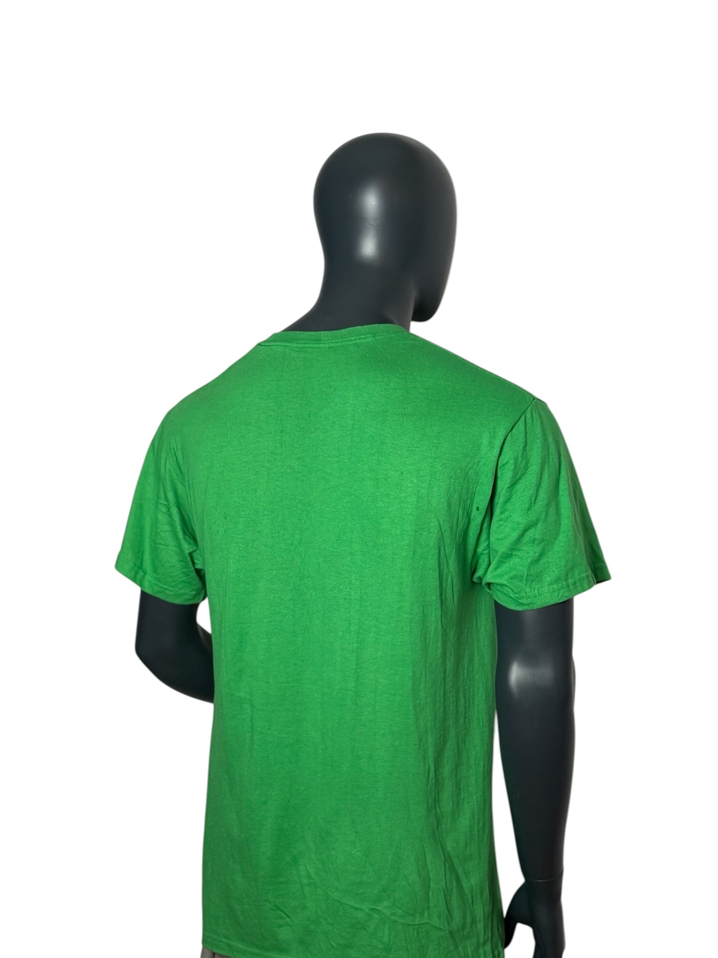 Vintage GEA Community Education T-Shirt Green Print Size L