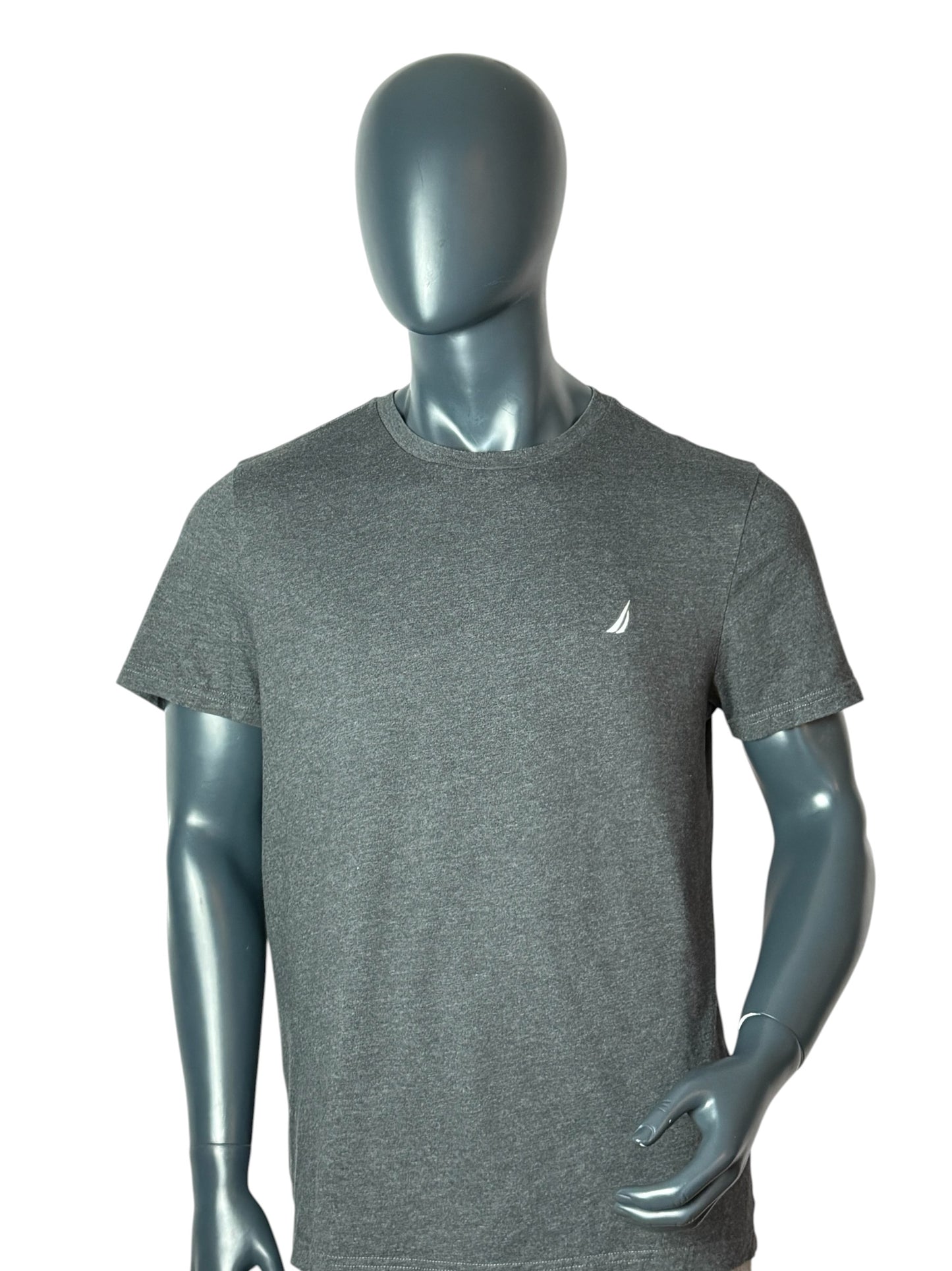 Nautica Small Logo T Shirt Grey Size L