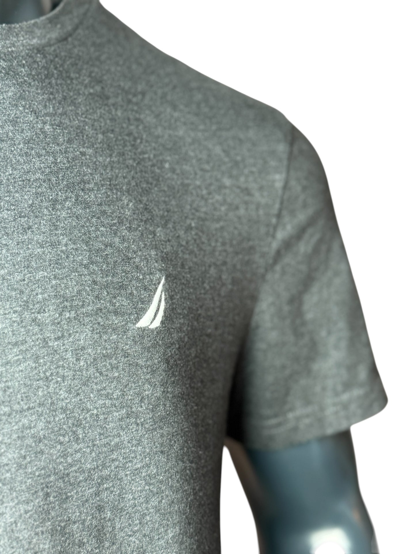 Nautica Small Logo T Shirt Grey Size L