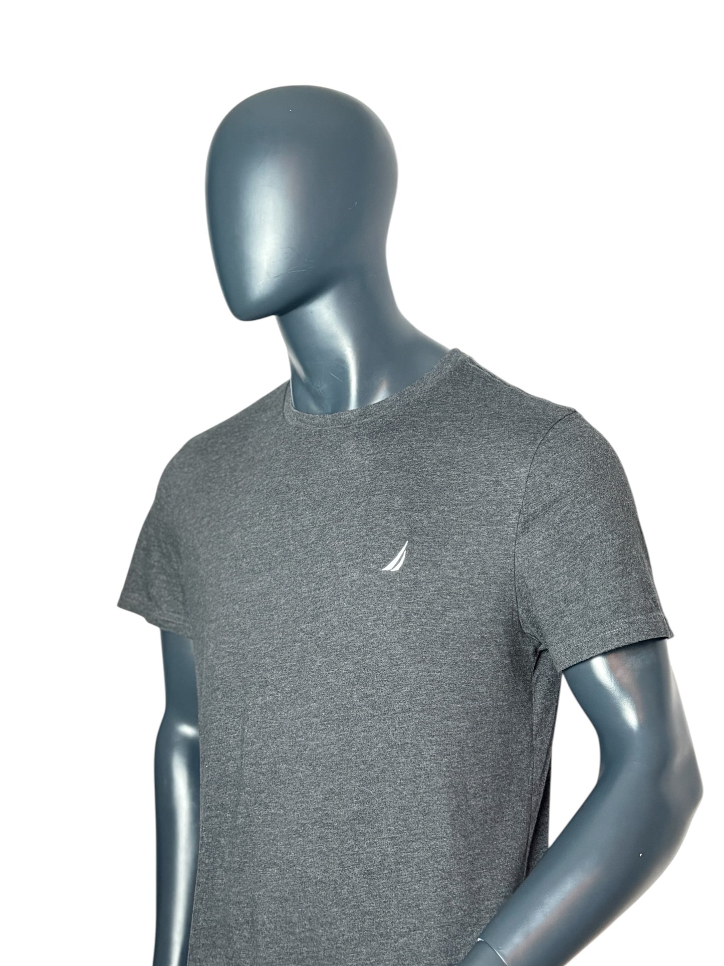 Nautica Small Logo T Shirt Grey Size L