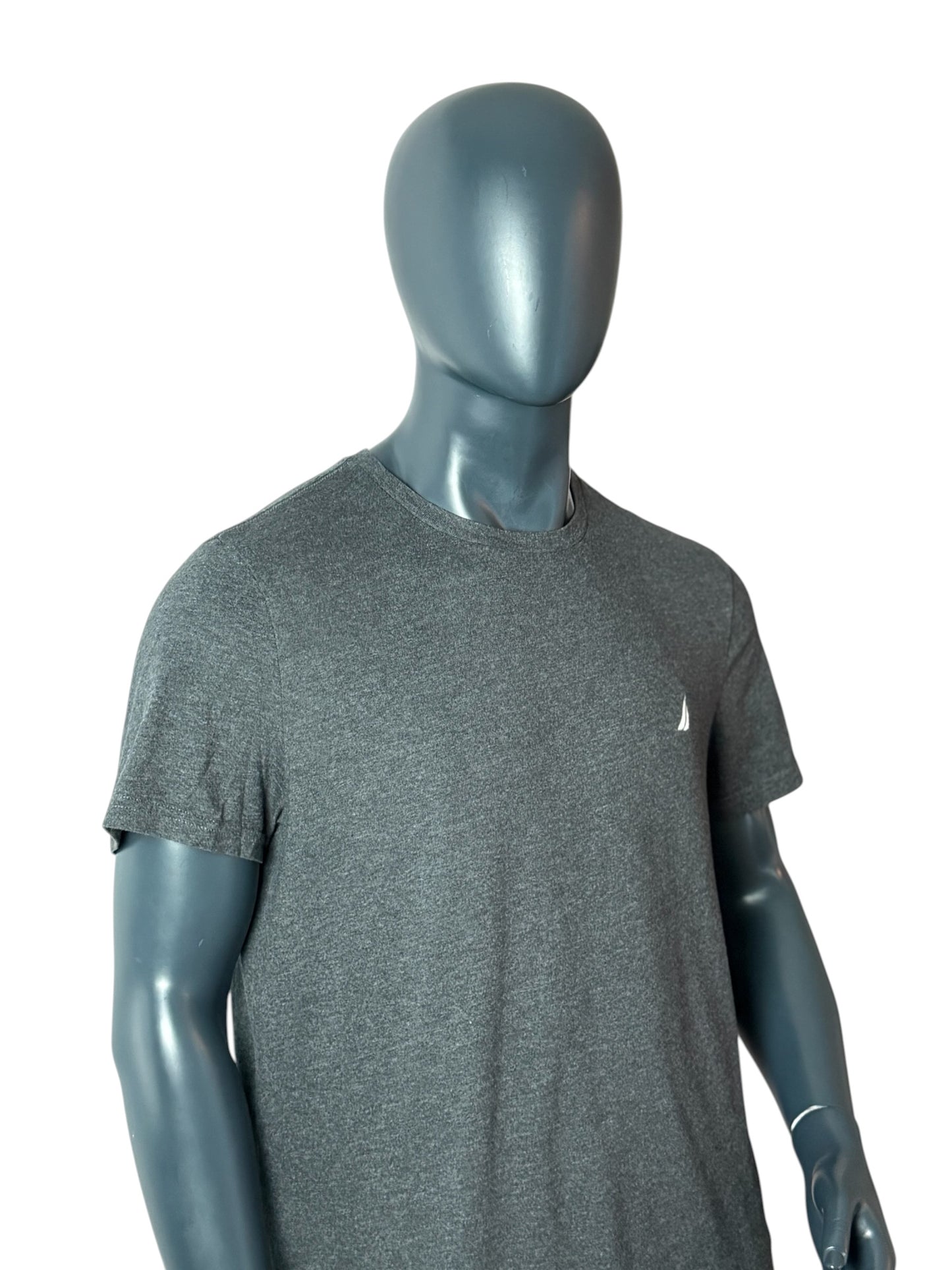 Nautica Small Logo T Shirt Grey Size L