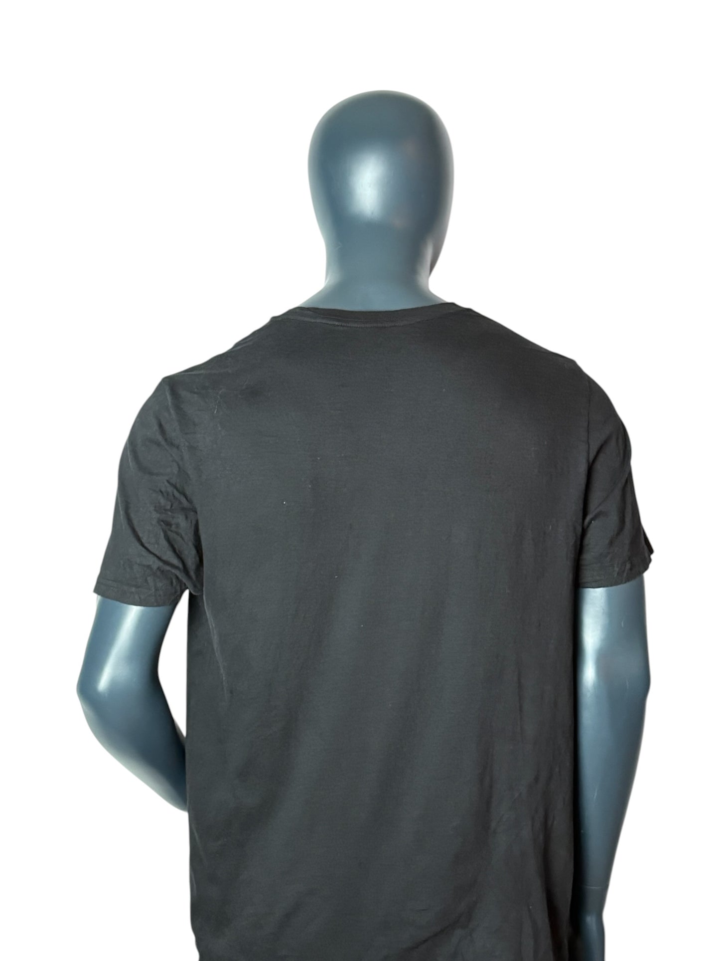 Nautica Vintage Style Small Logo T Shirt Black Size XL