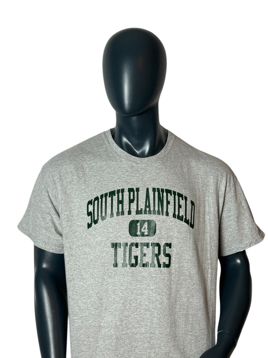 South Plainfield Tigers T Shirt Grey College Print