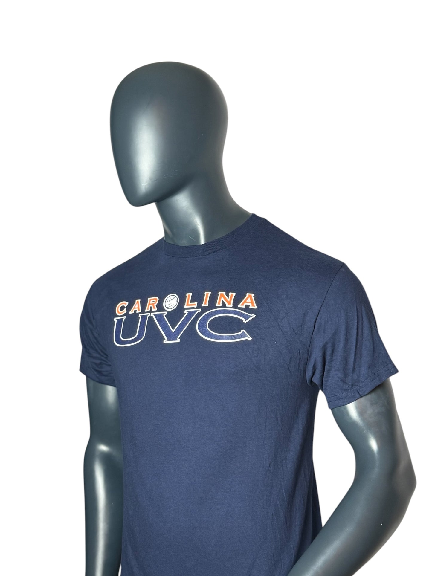 Carolina UVC T Shirt Navy College Print Backprint 249 Size M