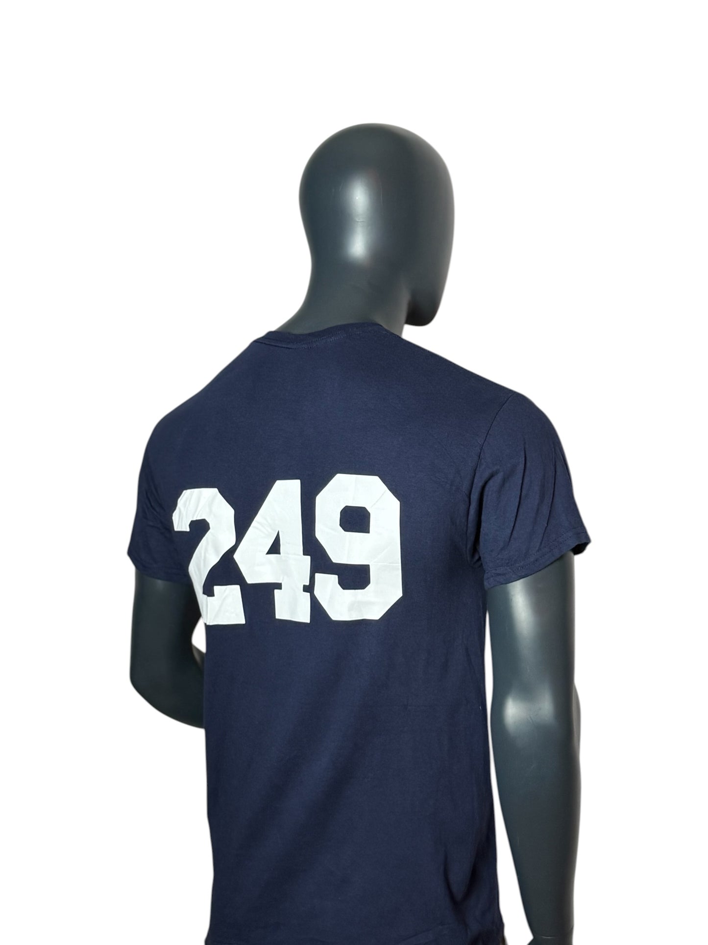 Carolina UVC T Shirt Navy College Print Backprint 249 Size M