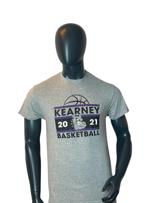Kearney Basketball Retro Vintage 2021 T-Shirt Grey