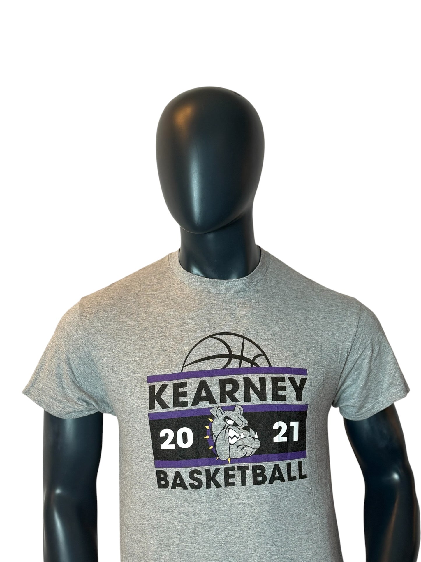 Kearney Basketball Retro Vintage 2021 T-Shirt Grey Size M