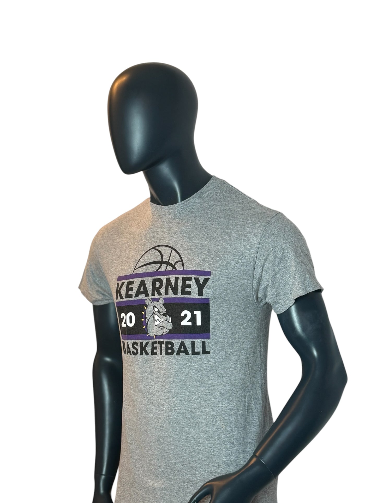 Kearney Basketball Retro Vintage 2021 T-Shirt Grey Size M
