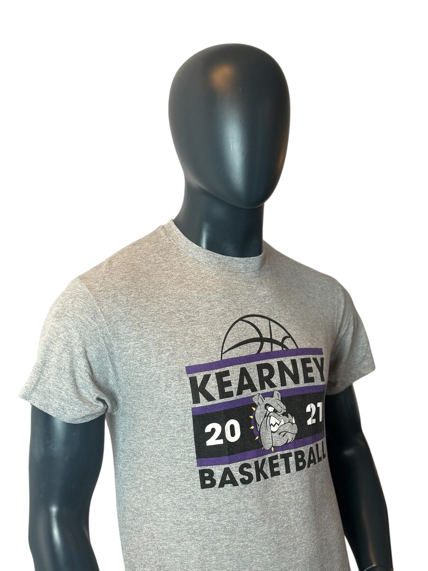 Kearney Basketball Retro Vintage 2021 T-Shirt Grey Size M