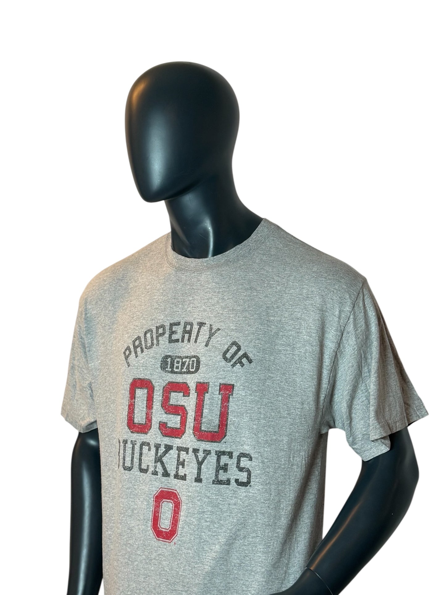 Ohio State Buckeyes OSU Vintage T-Shirt Grey Size XL