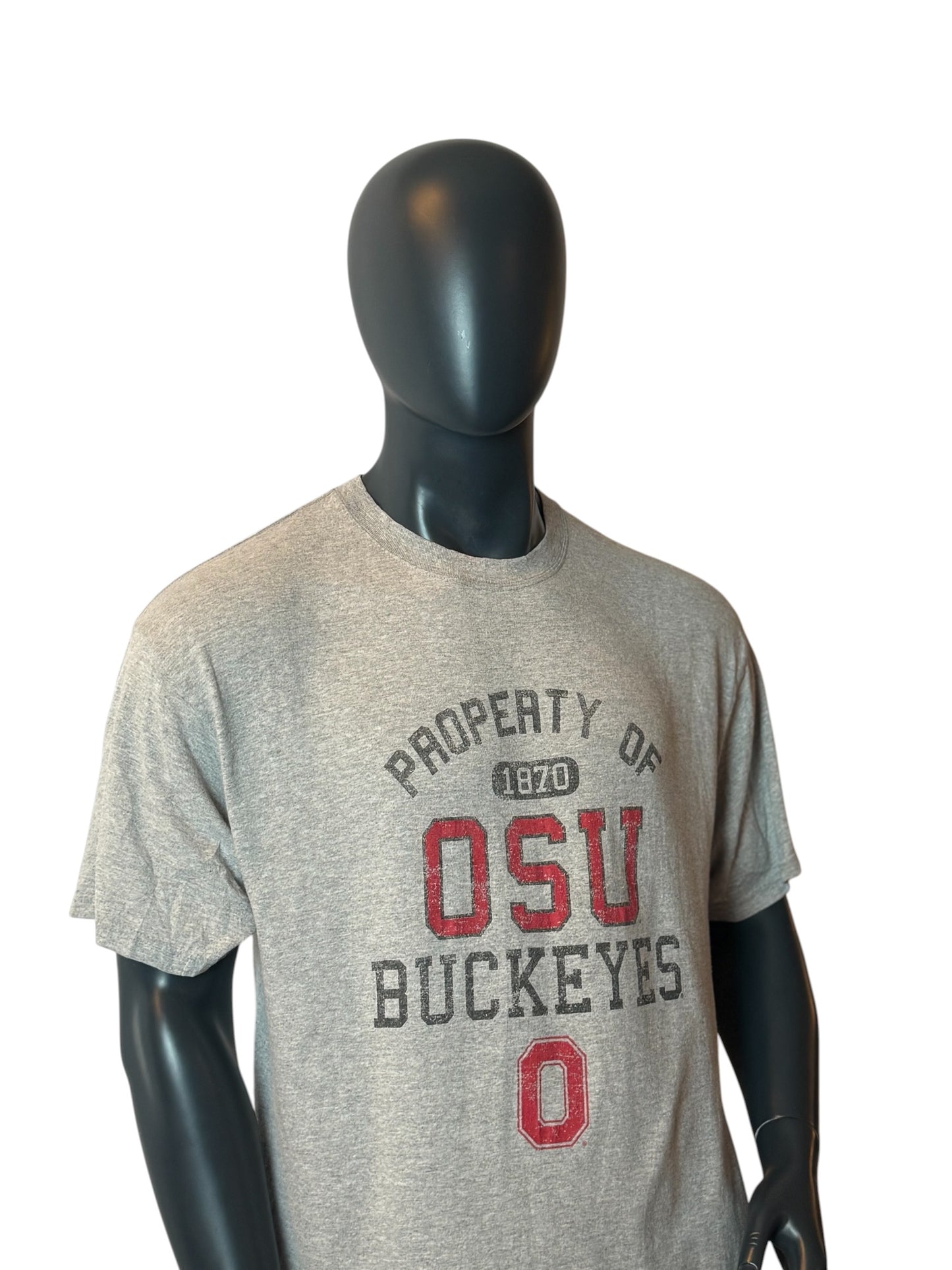 Ohio State Buckeyes OSU Vintage T-Shirt Grey Size XL