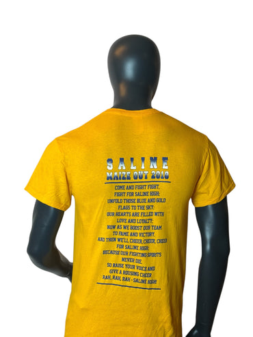 T-shirt vintage Saline Maize Out 2010 jaune taille M