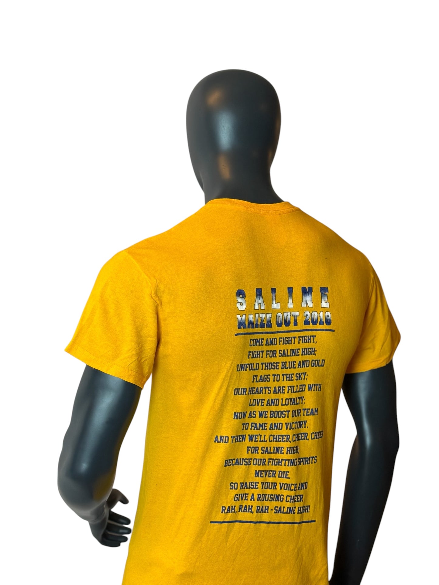 Saline Maize Out 2010 Vintage T-Shirt Yellow Size M