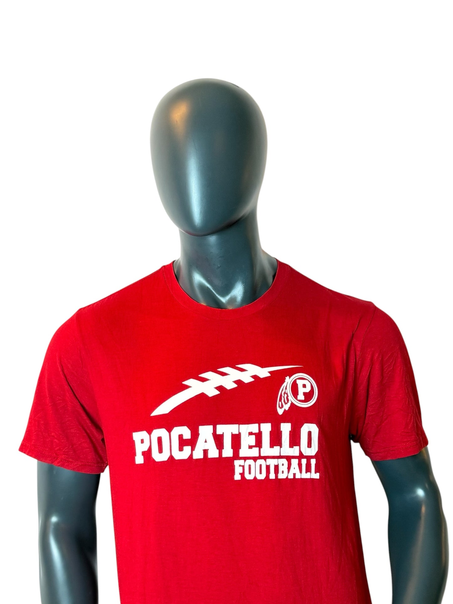 Pocatello Football Vintage T-Shirt Red Size L