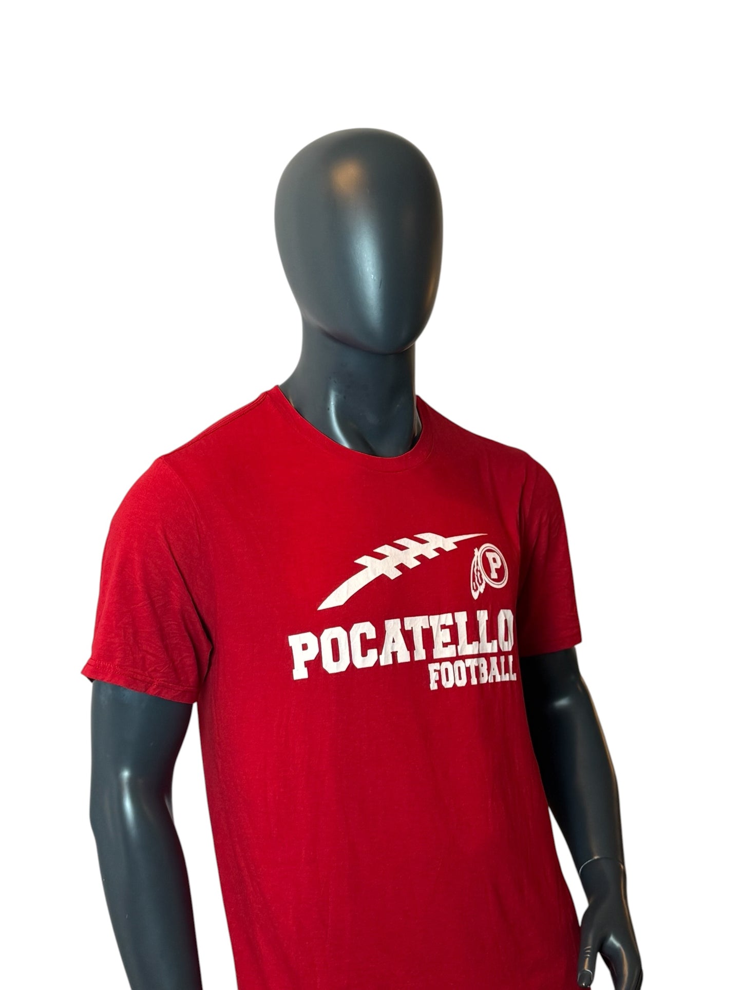 Pocatello Football Vintage T-Shirt Red Size L