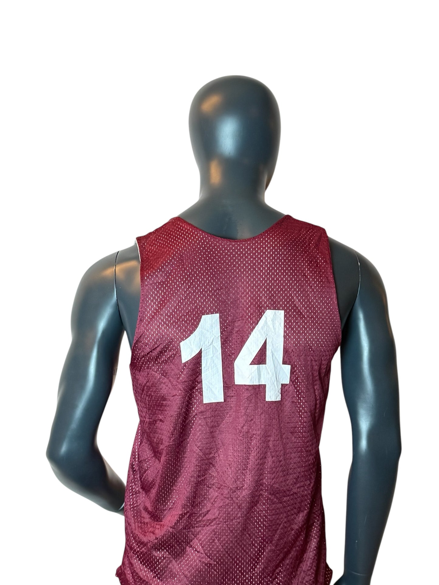 Mercury Basketball Reversible Mesh Jersey Red White Size M