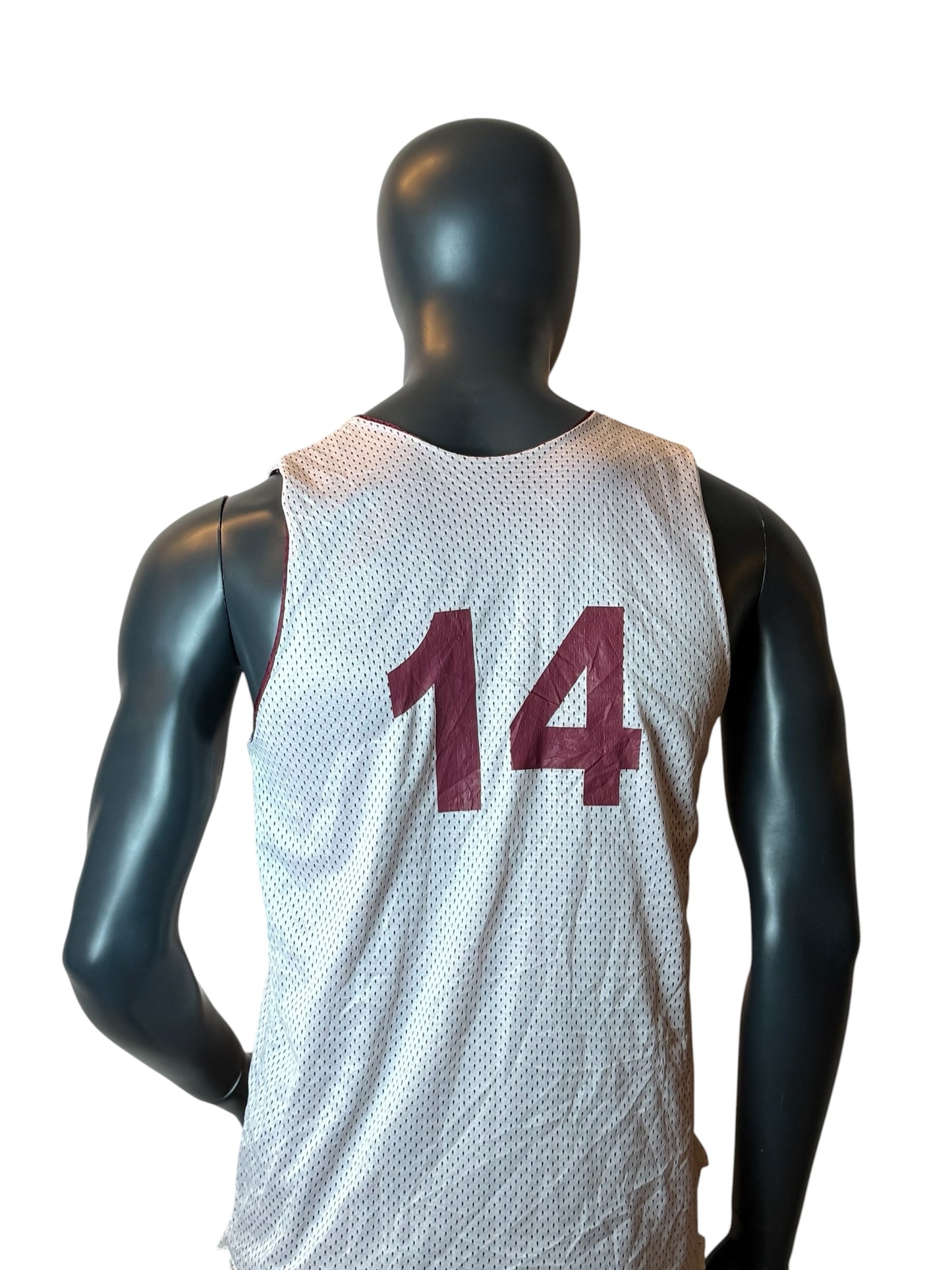 Mercury Basketball Reversible Mesh Jersey Red White Size M