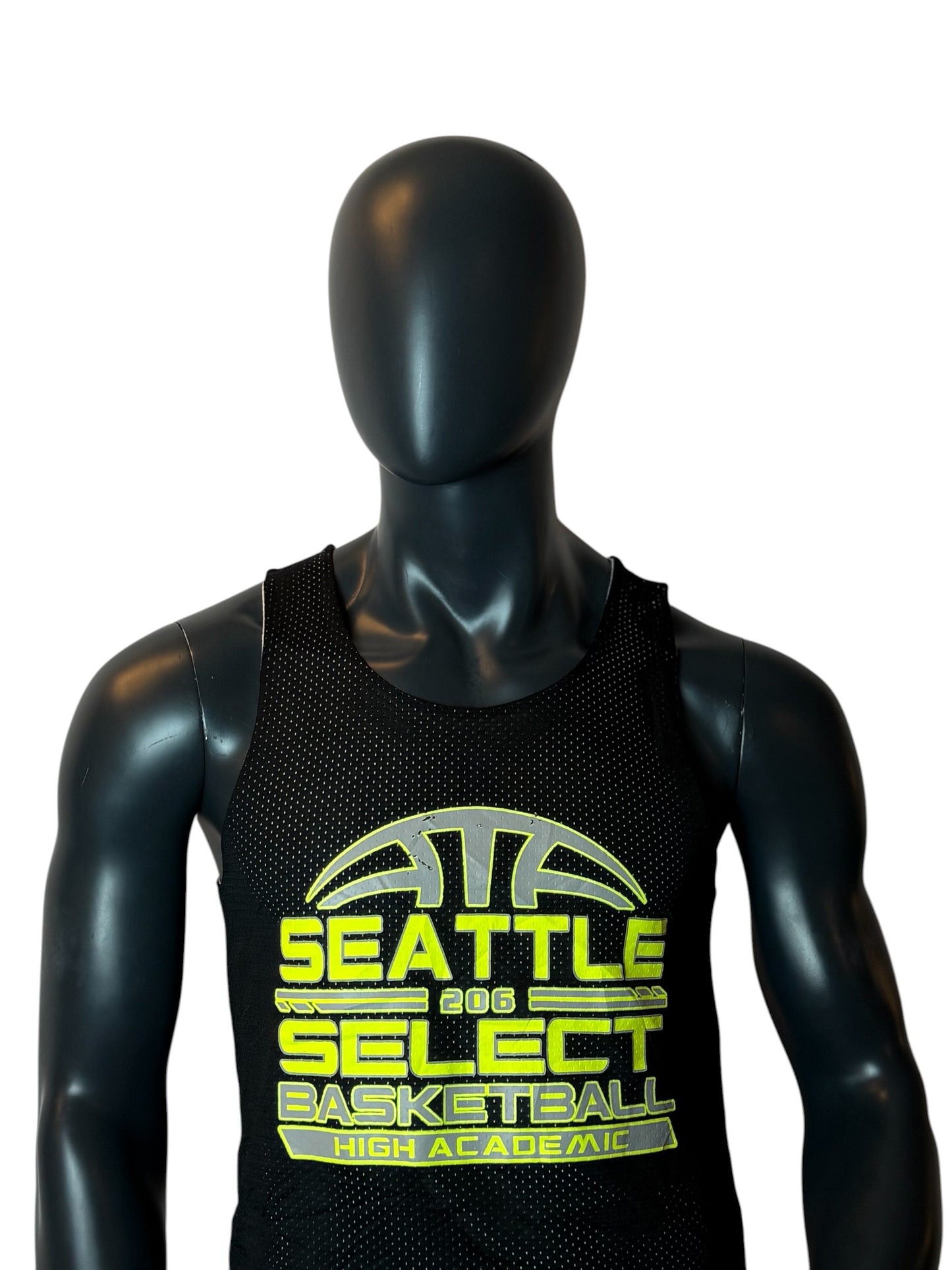 Seattle Select Basketball Reversible Mesh Jersey Black White Size M