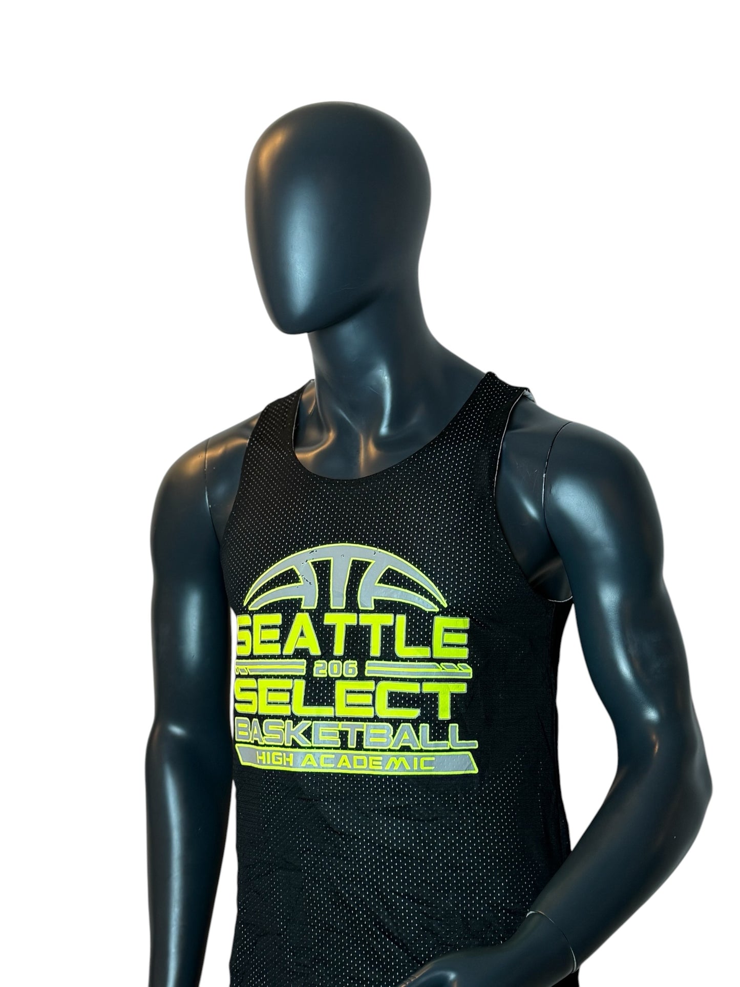 Seattle Select Basketball Reversible Mesh Jersey Black White Size M