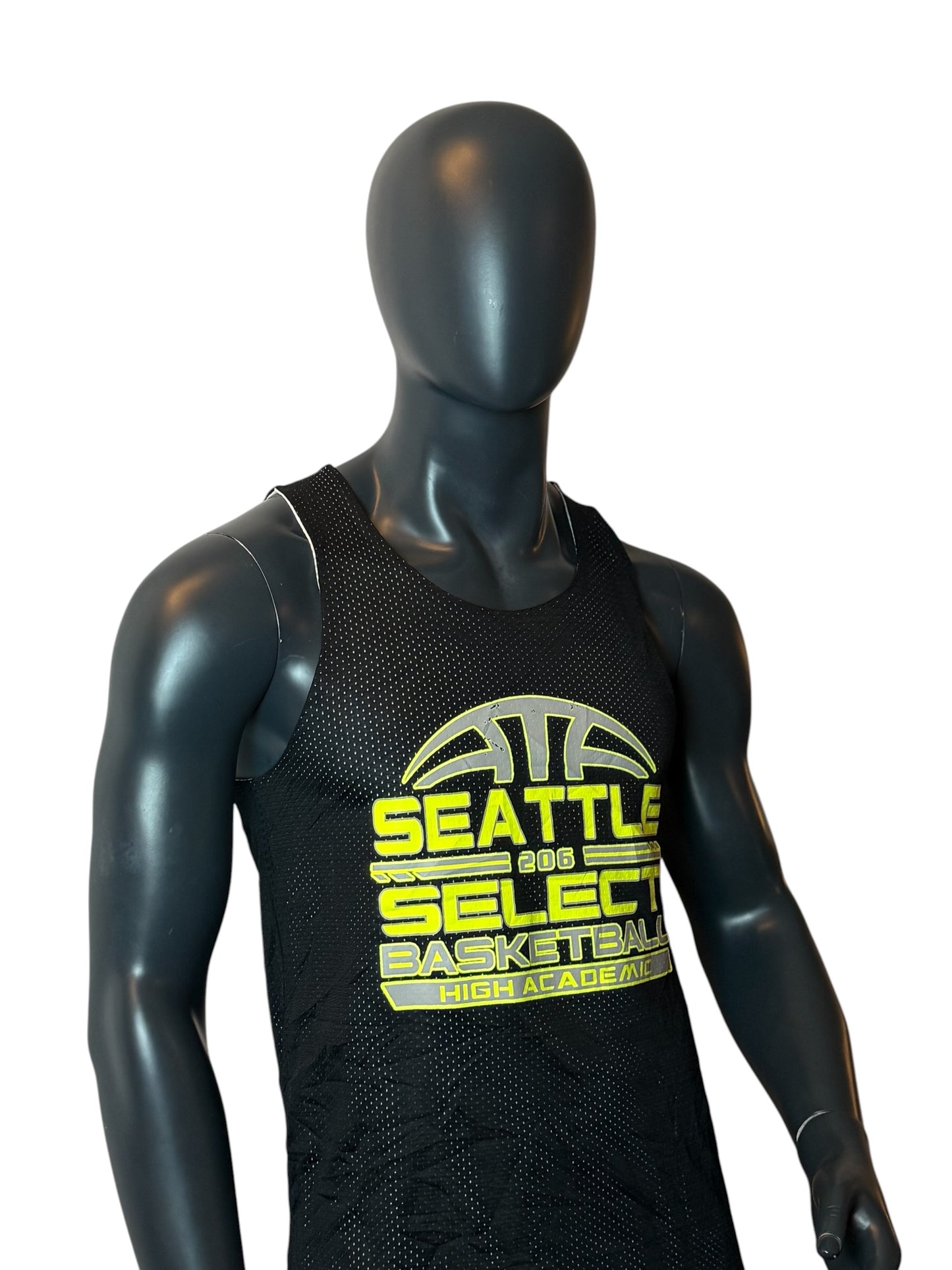 Seattle Select Basketball Reversible Mesh Jersey Black White Size M