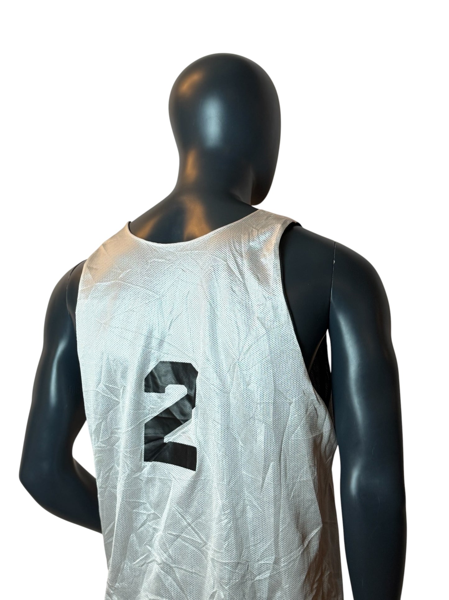 ITT Industries Reversible Mesh Jersey Black White Tank Top Size XL