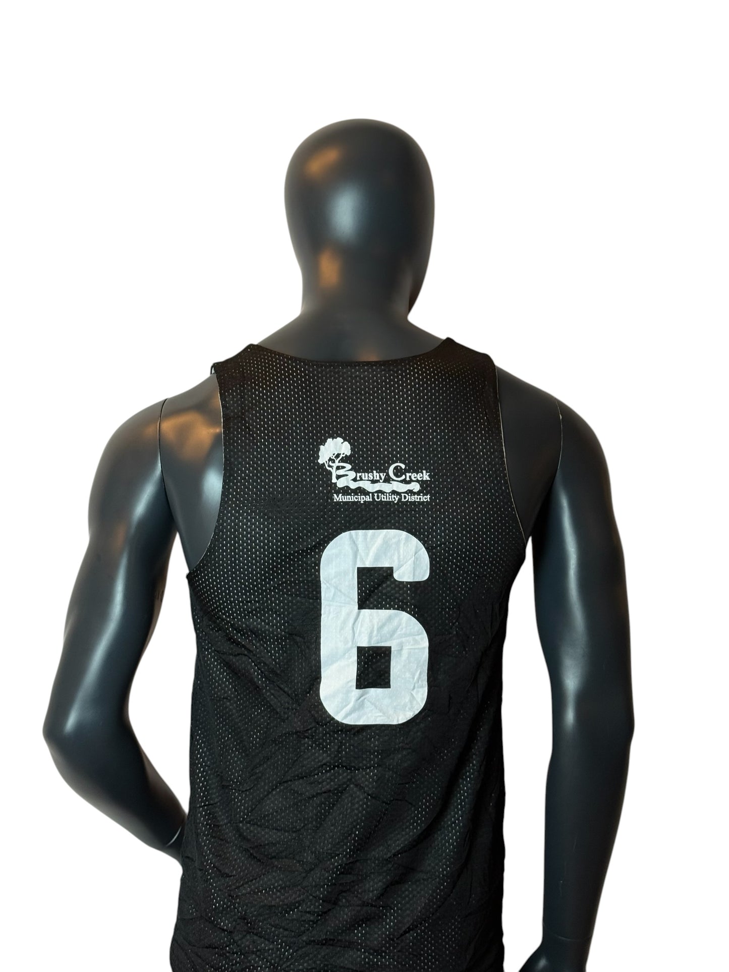 Brushy Creek Basketball Reversible Jersey Black White Tank Top Size S