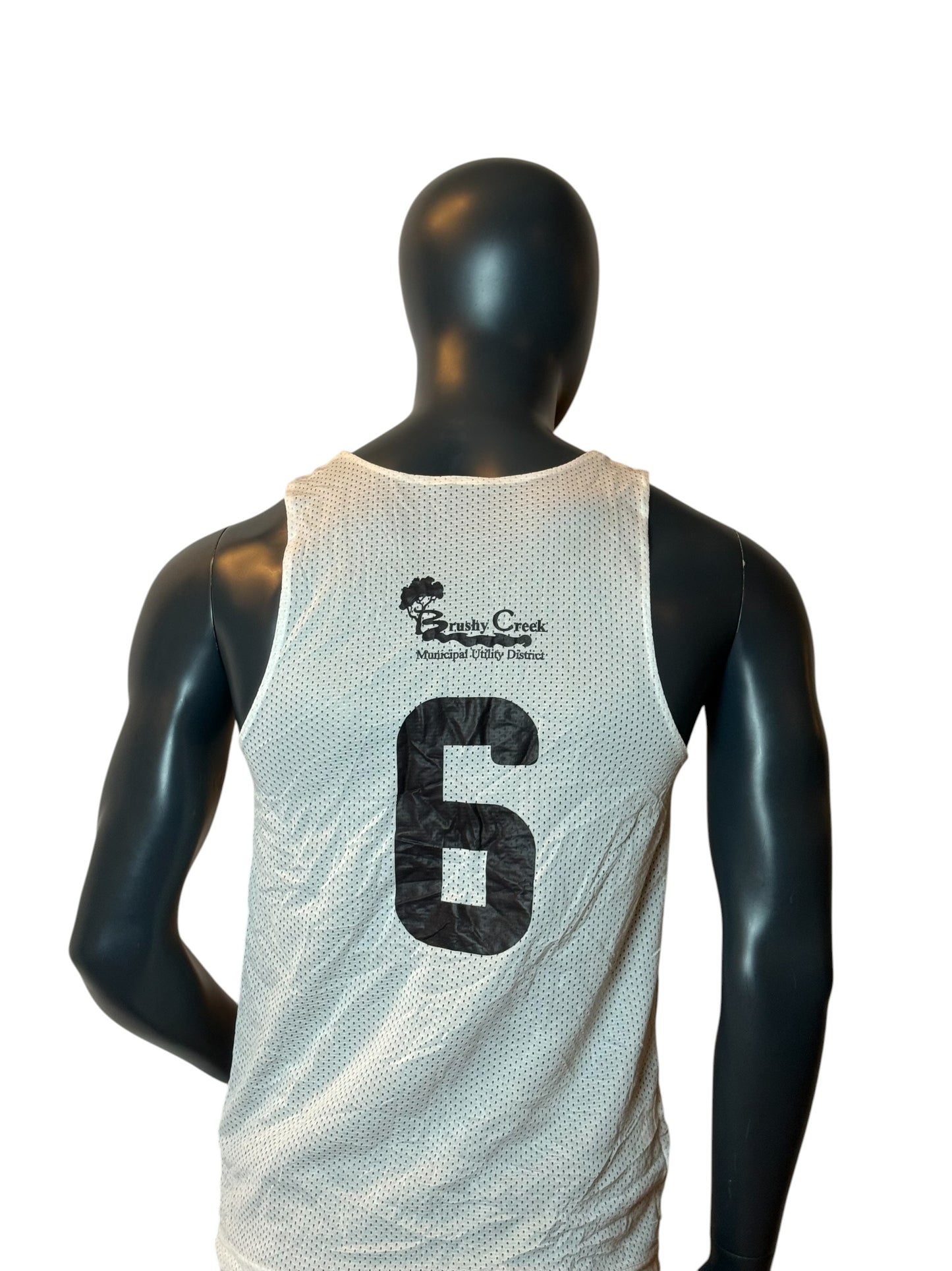 Brushy Creek Basketball Reversible Jersey Black White Tank Top Size S