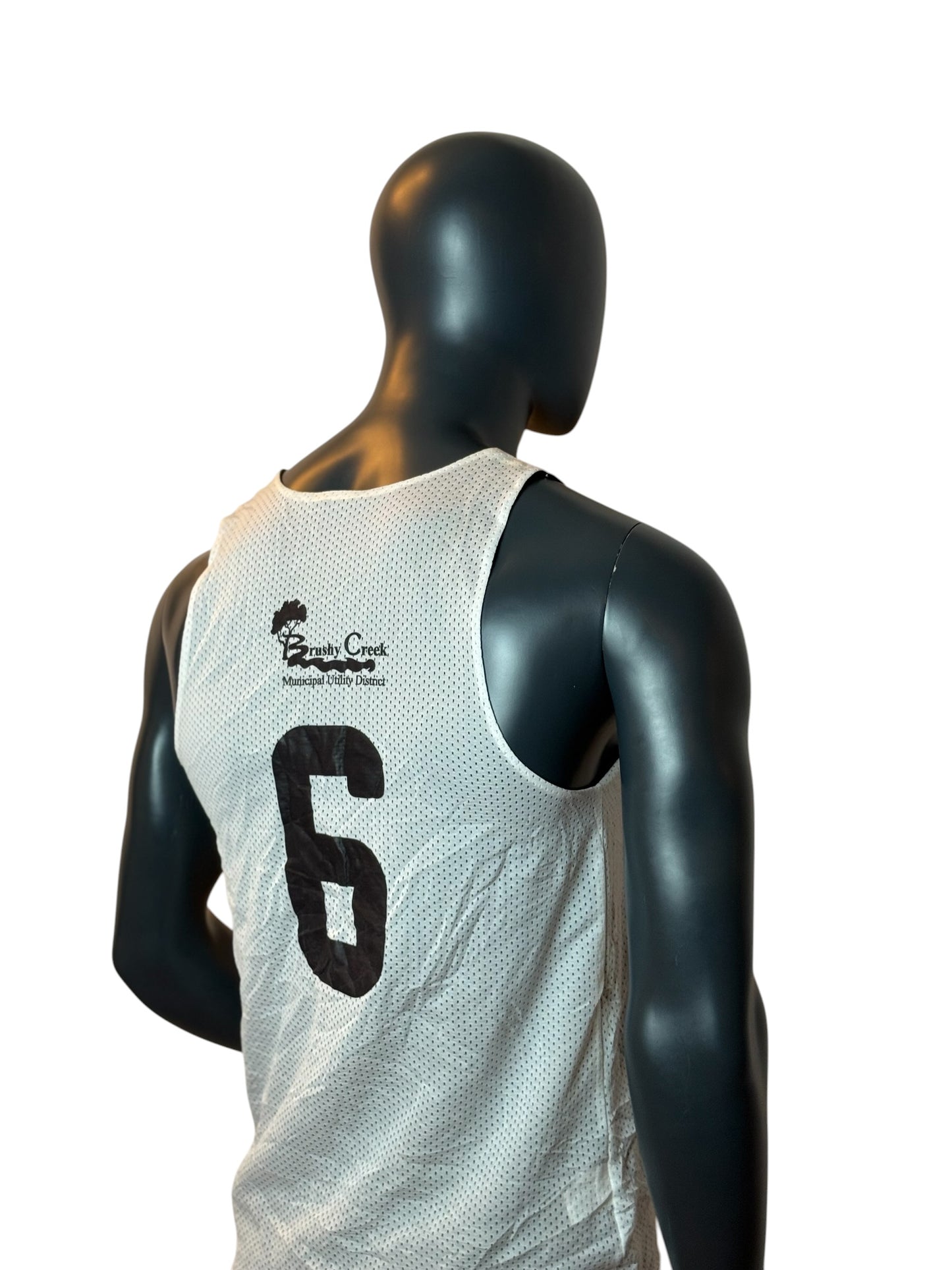 Brushy Creek Basketball Reversible Jersey Black White Tank Top Size S
