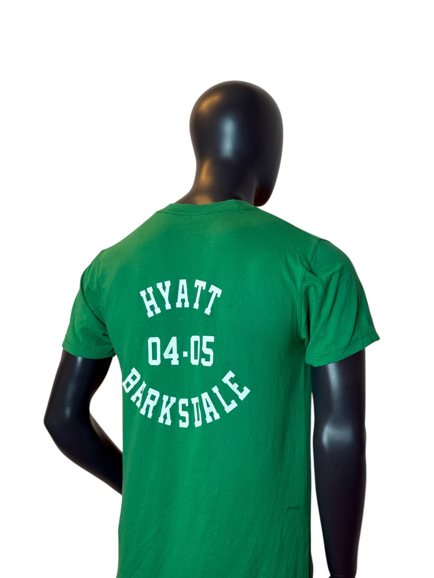 Hyatt’s Hoppers Frog T Shirt Green Graphic Tee Vintage Style Size M