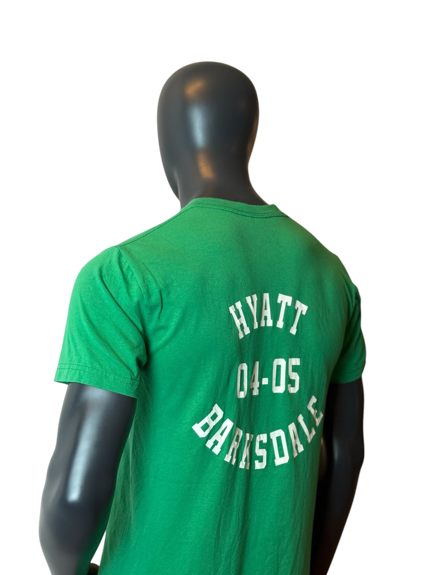 Hyatt’s Hoppers Frog T Shirt Green Graphic Tee Vintage Style Size M