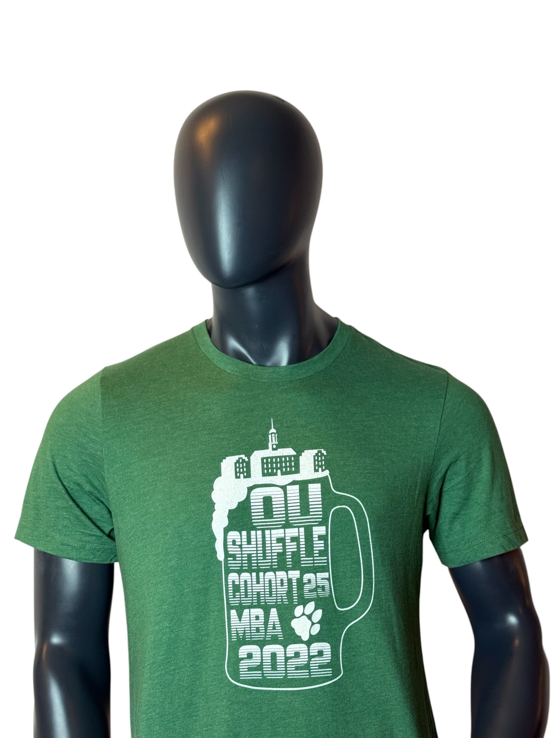 OU Shuffle Cohort 25 Graphic T Shirt Green Retro Vintage College Streetwear