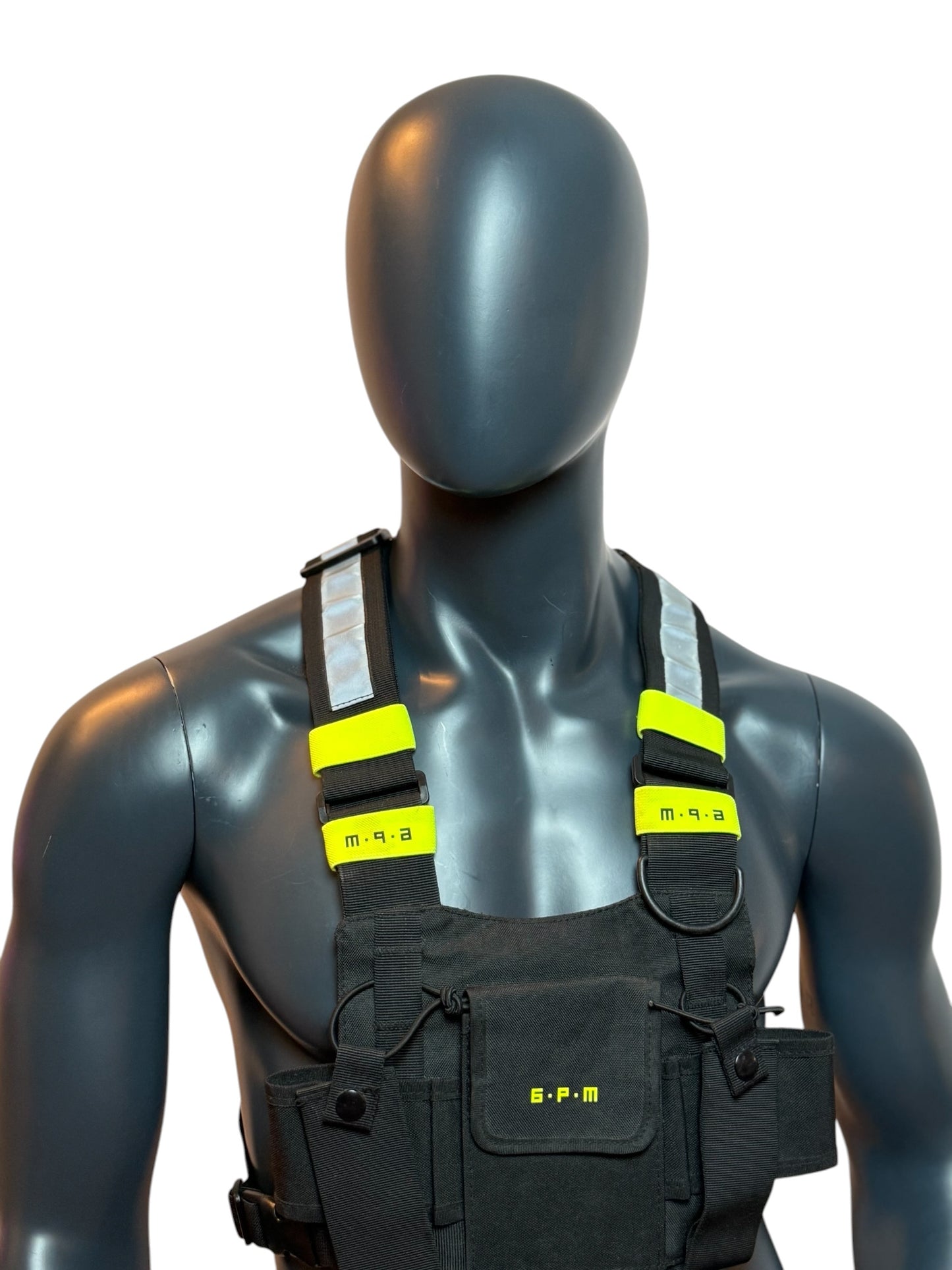 Tactical 6PM Chest Rig Bag Neon Black Limited Drop Early Collection Rare Streetwear