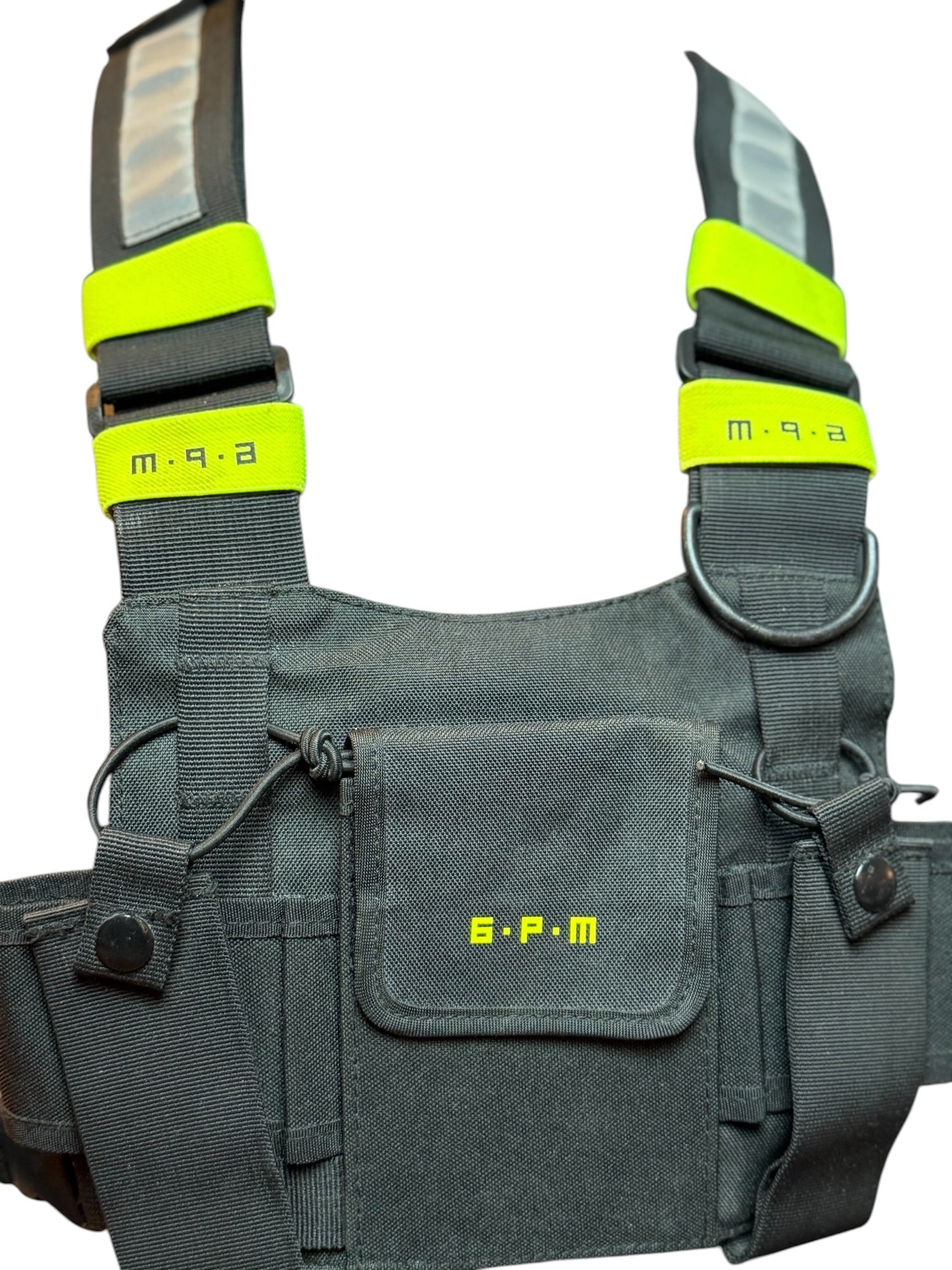 Tactical 6PM Chest Rig Bag Neon Black Limited Drop Early Collection Rare Streetwear