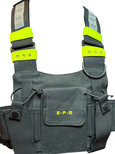 Tactical 6PM Chest Rig Bag Noir Néon Édition Limitée Early Collection Rare Streetwear