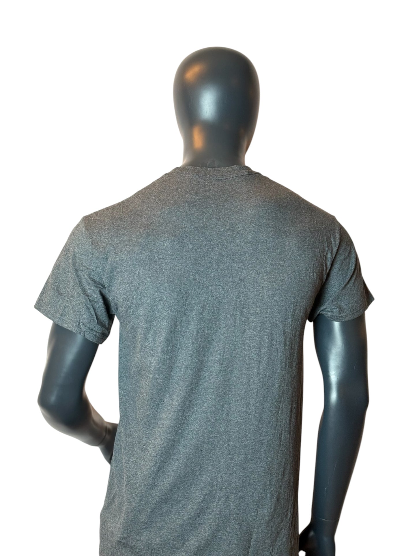 Lead Serve Inspire Graphic T Shirt Grey Retro Vintage School Streetwear Size M