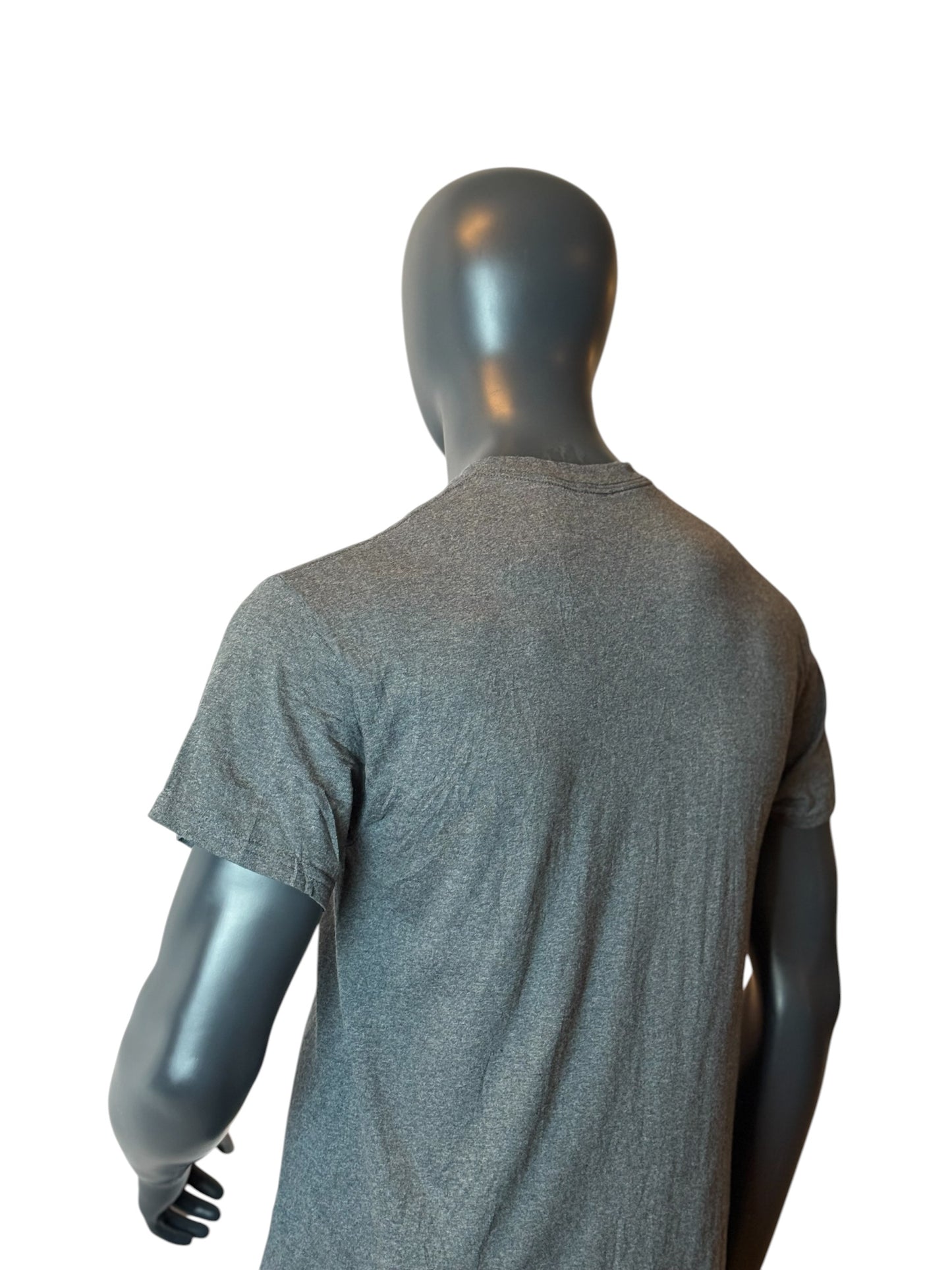 Lead Serve Inspire Graphic T Shirt Grey Retro Vintage School Streetwear Size M