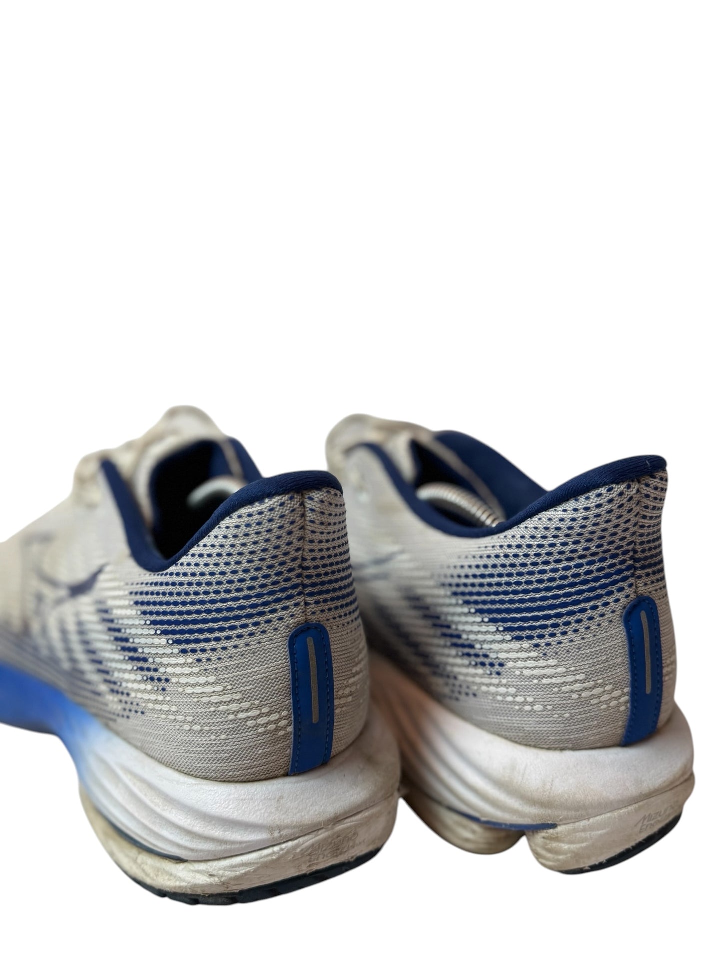 Mizuno Wave Rider 27 Running Shoes White Blue Sneaker Sport Size 47