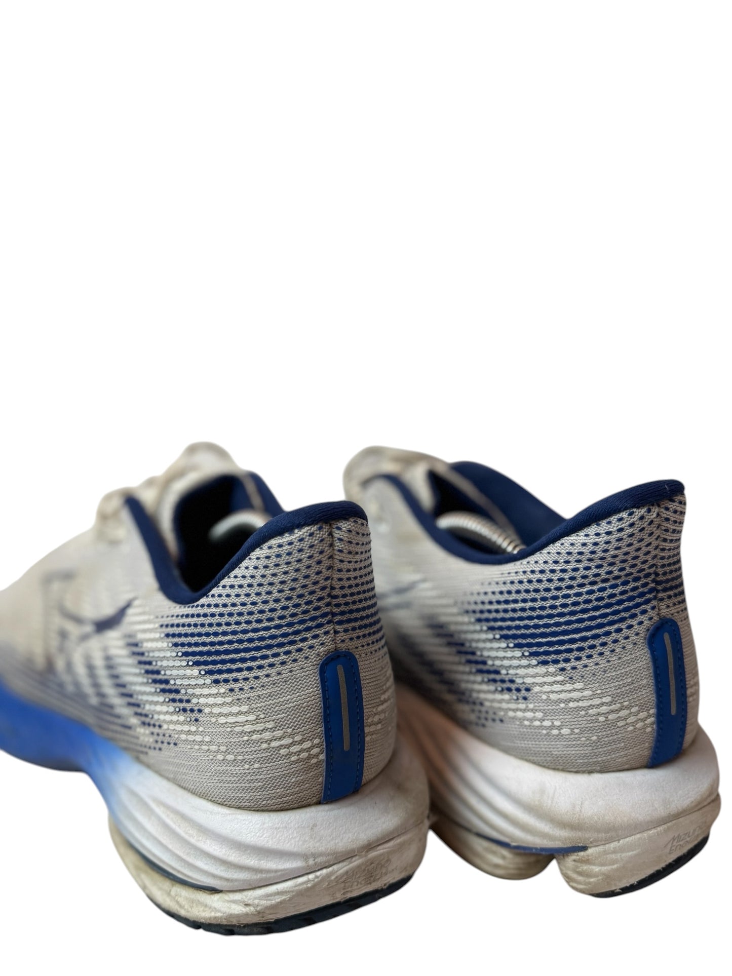 Mizuno Wave Rider 27 Running Shoes White Blue Sneaker Sport Size 47