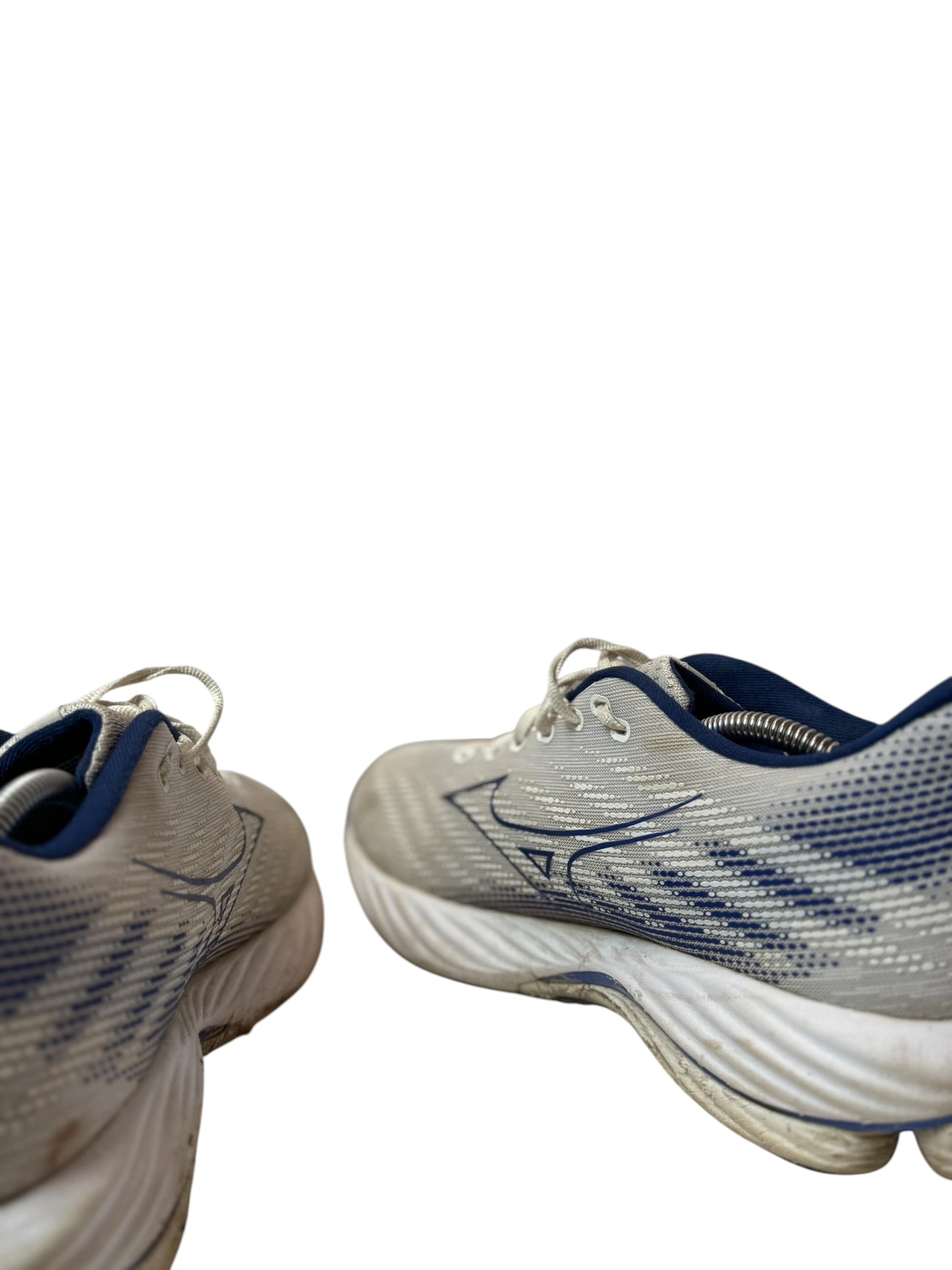 Mizuno Wave Rider 27 Running Shoes White Blue Sneaker Sport Size 47