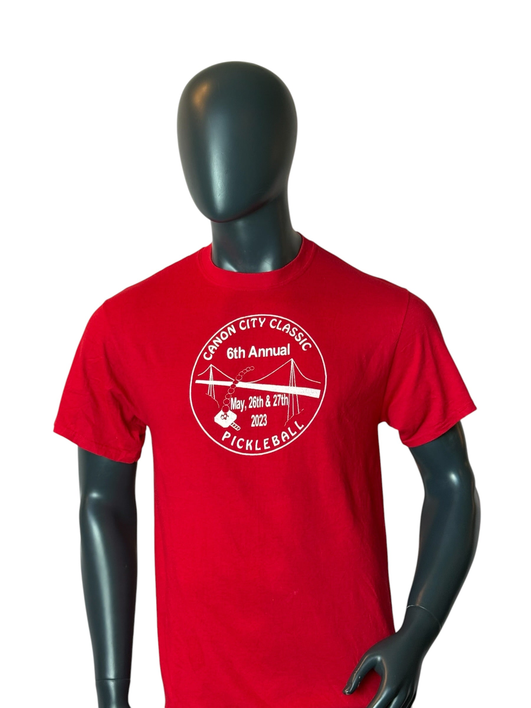 Pickleball Cannon City Classic T Shirt Red Retro Vintage Sports Streetwear
