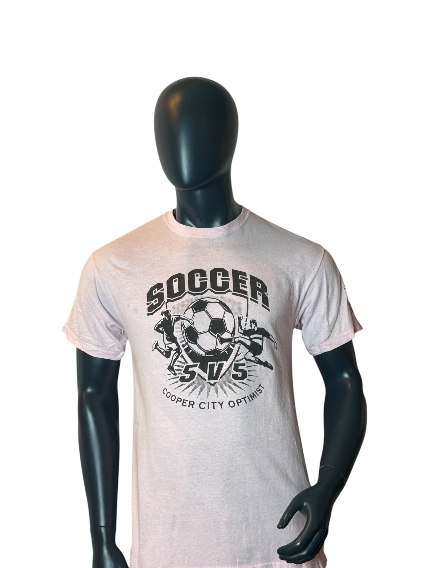 Soccer SVS Cooper City Optimist T Shirt Pink Graphic Retro Vintage USA Streetwear Size M