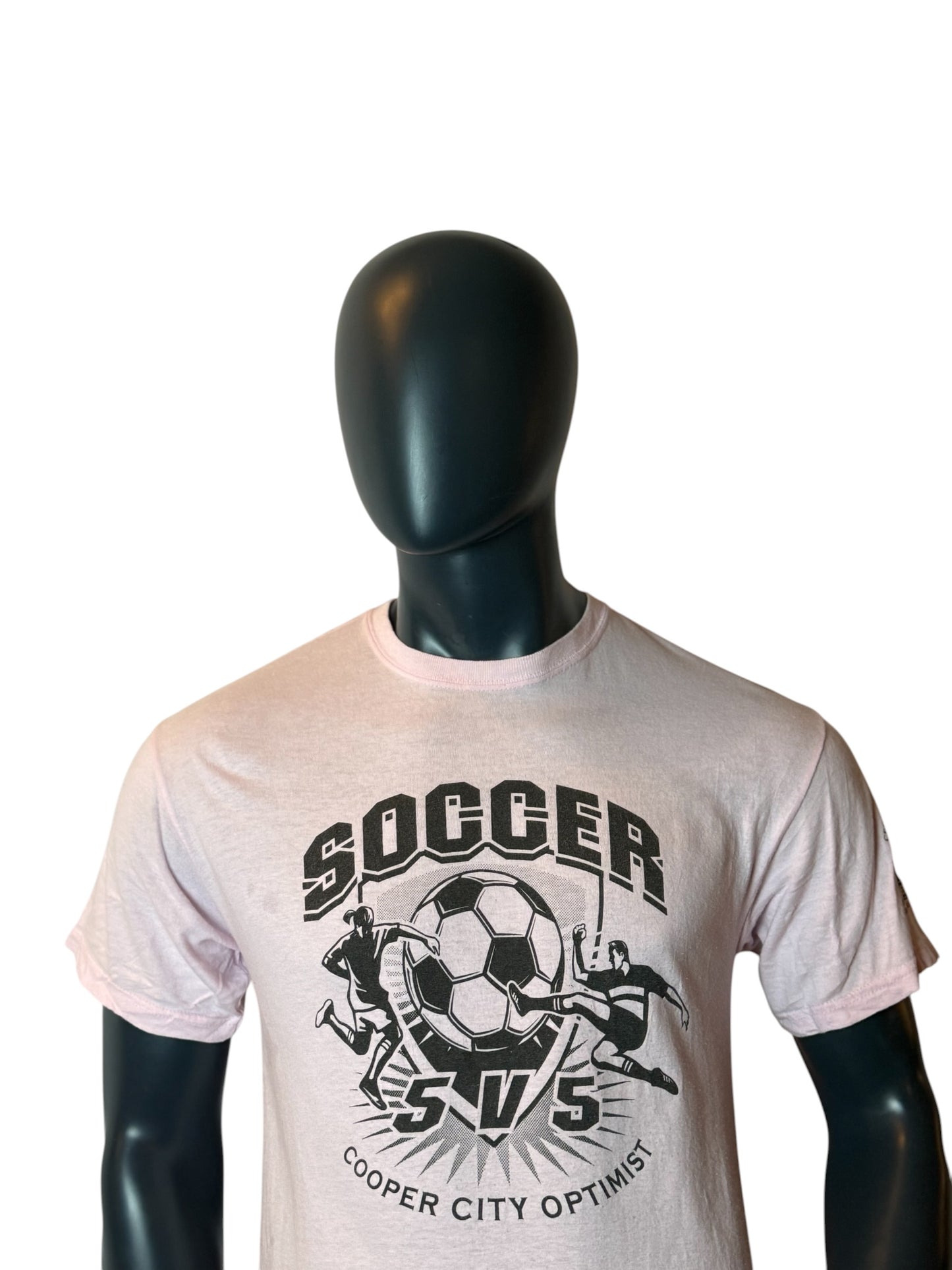 Soccer SVS Cooper City Optimist T Shirt Pink Graphic Retro Vintage USA Streetwear Size M