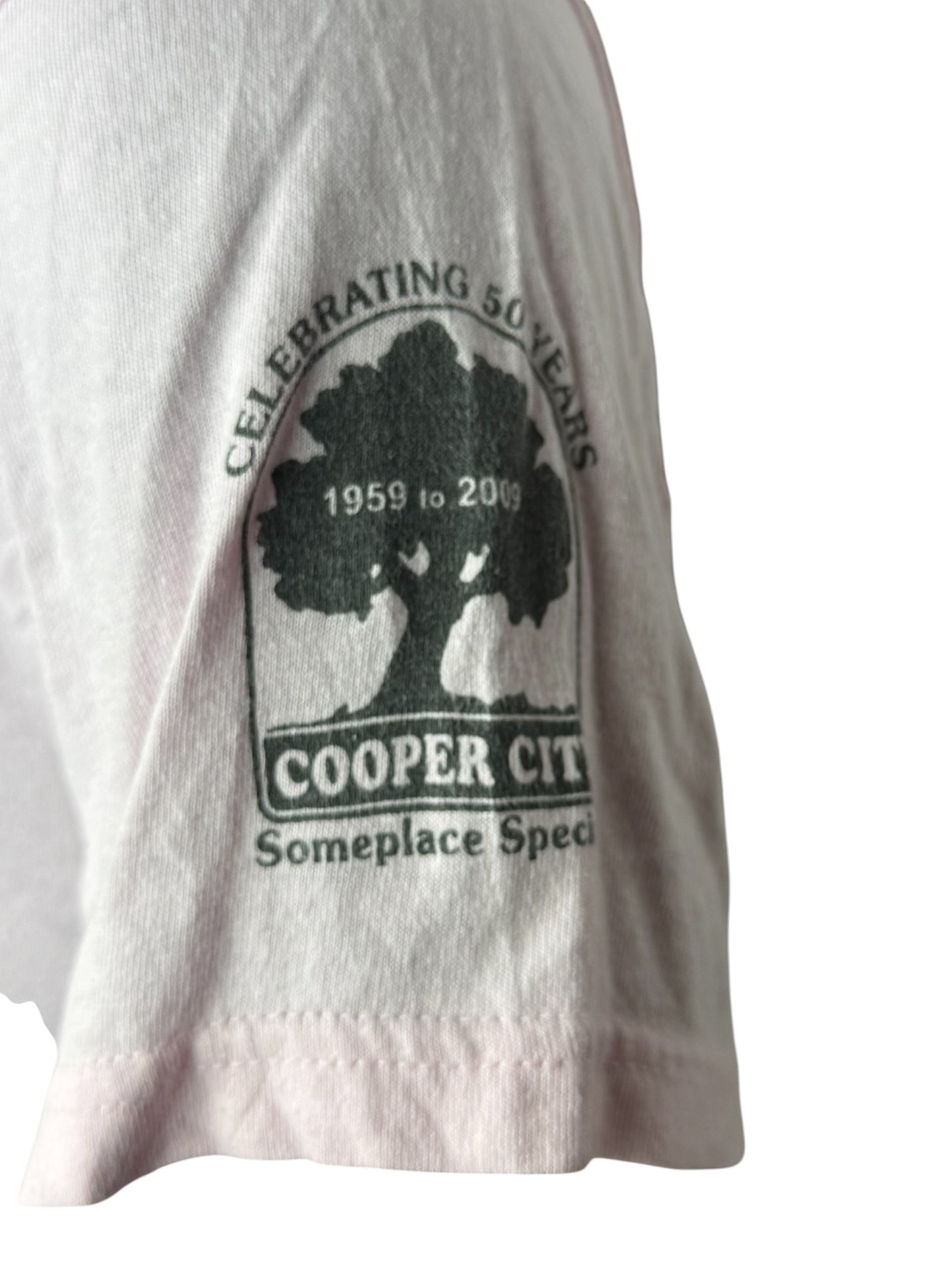 Soccer SVS Cooper City Optimist T Shirt Pink Graphic Retro Vintage USA Streetwear Size M